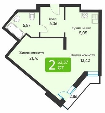Перспективы недвижимости у четвертого моста: примеры квартир с ценами 2 Перспективы недвижимости у четвертого моста: примеры квартир с ценами 2