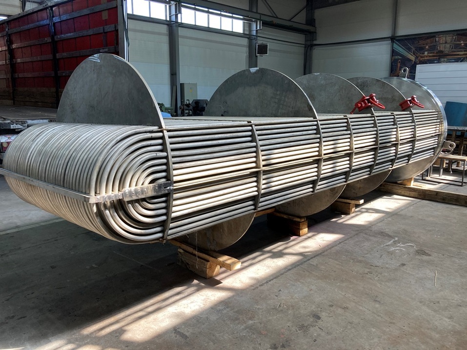 Изготовление высокоэффективного кожухотрубного теплообменного аппарата GreenTube S для ПАО Нижнекамскнефтехима Изготовление высокоэффективного кожухотрубного теплообменного аппарата GreenTube S для ПАО Нижнекамскнефтехима