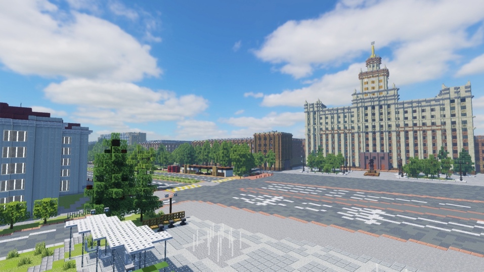 Энтузиаст построил центр Челябинска в игре Minecraft 1