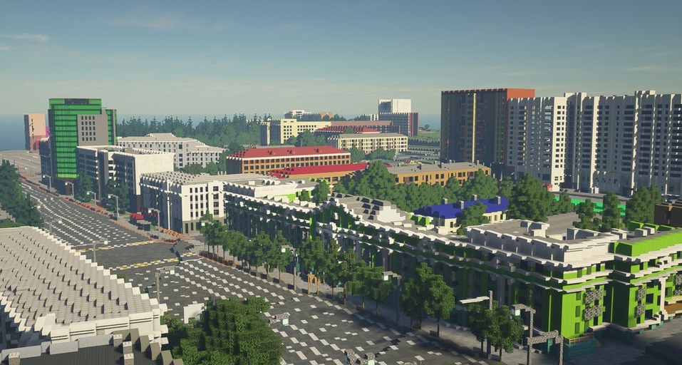 Энтузиаст построил центр Челябинска в игре Minecraft 3