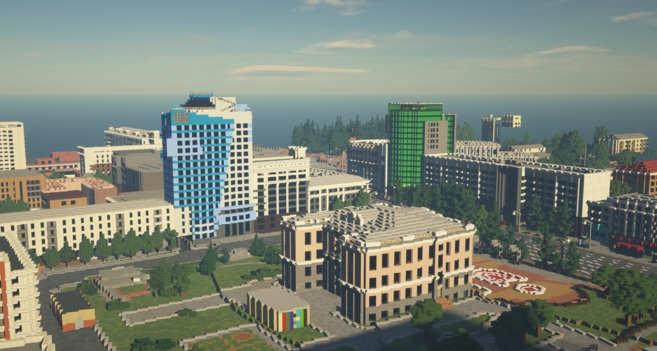 Энтузиаст построил центр Челябинска в игре Minecraft 4