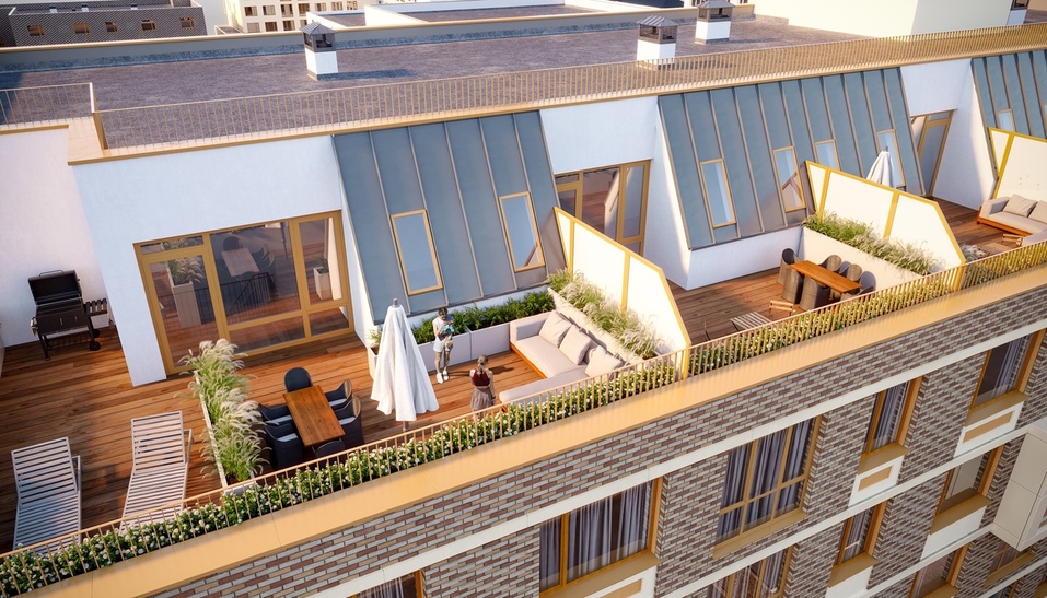 квартиры с террасами в ЖК "Квартал энтузиастов" квартиры с террасами в ЖК "Квартал энтузиастов"