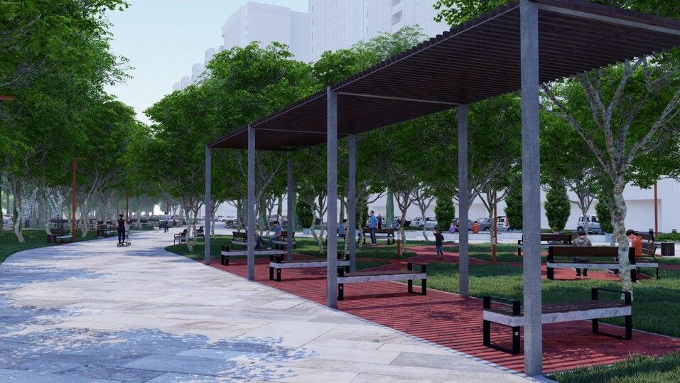 На северо-западе Челябинска появится новая пешеходная улица 1 На северо-западе Челябинска появится новая пешеходная улица 1