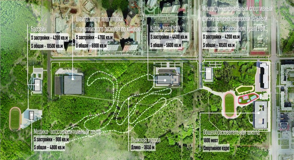 Вместо катка на месте леса в Челябинске могут появиться 4 спорткомплекса, медцентр и школа 1 Вместо катка на месте леса в Челябинске могут появиться 4 спорткомплекса, медцентр и школа 1