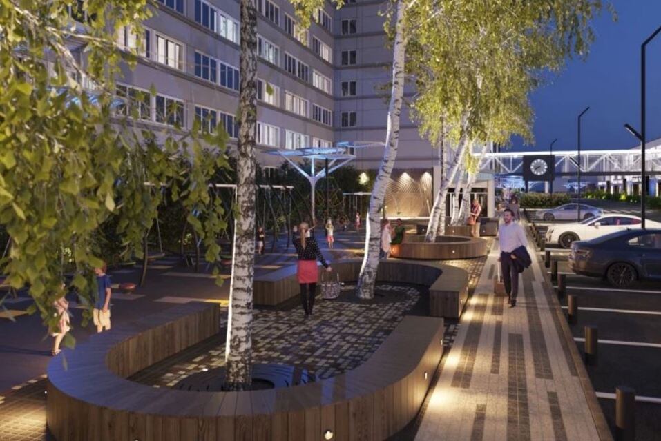 Напротив «Белого рынка» в Челябинске появится сквер. ФОТО 3 Напротив «Белого рынка» в Челябинске появится сквер. ФОТО 3