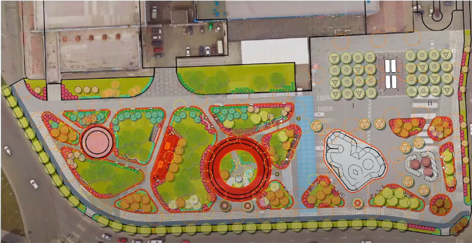 Улицу Красную в Челябинске сузят и благоустроят закрытый участок 1 Улицу Красную в Челябинске сузят и благоустроят закрытый участок 1