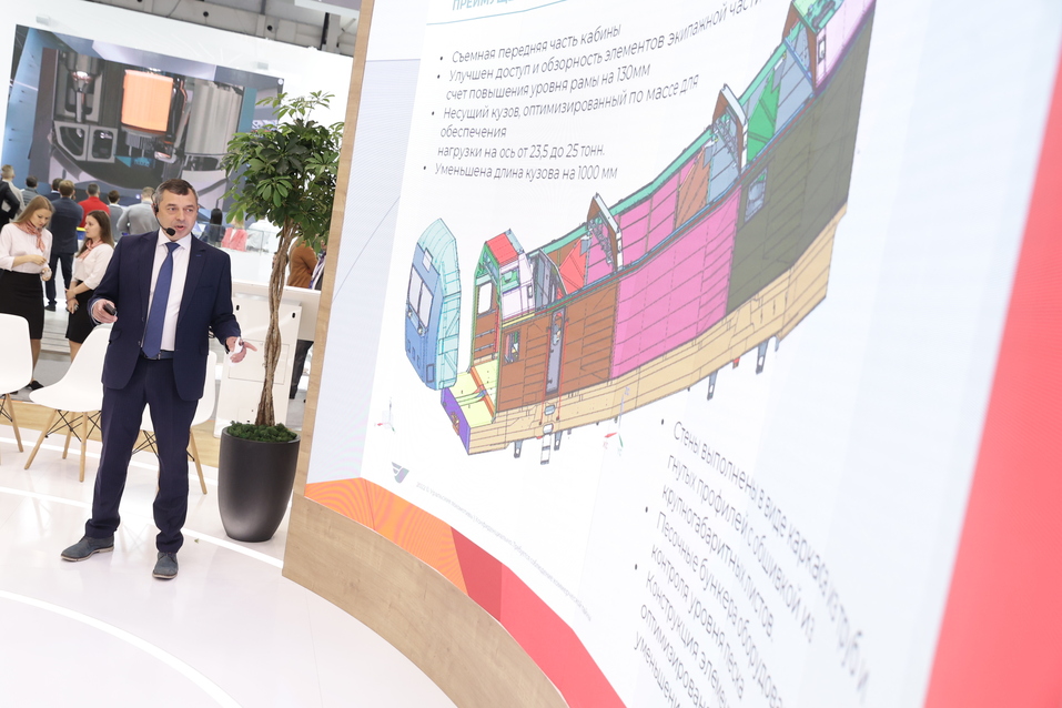 Поезда будущего: Синара представила на ИННОПРОМе «умный локомотив» и электричку «Восток» 1 Поезда будущего: Синара представила на ИННОПРОМе «умный локомотив» и электричку «Восток» 1