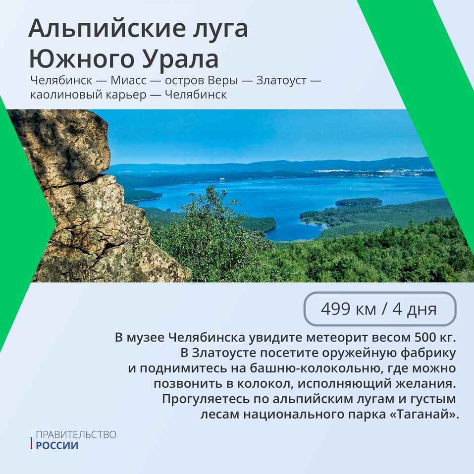 Ростуризм включил Южный Урал в число лучших маршрутов для автопутешествий 1 Ростуризм включил Южный Урал в число лучших маршрутов для автопутешествий 1