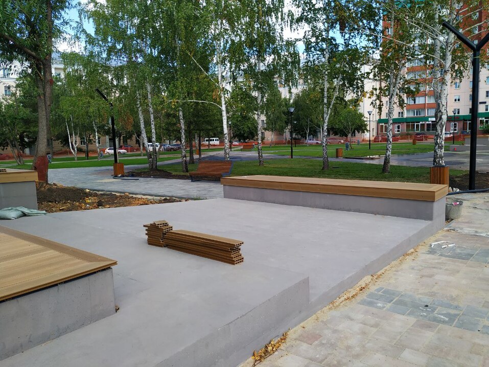 Как преобразился сквер возле ДК «Станкомаш» в Ленинском районе: фото 4 Как преобразился сквер возле ДК «Станкомаш» в Ленинском районе: фото 4