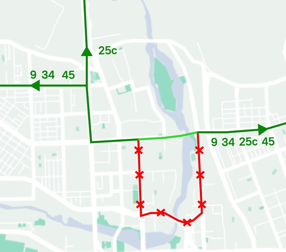 По улице Российской в Челябинске перестанут ходить автобусы 1 По улице Российской в Челябинске перестанут ходить автобусы 1