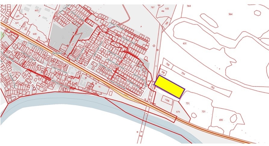 Участок в районе Борков Участок в районе Борков
