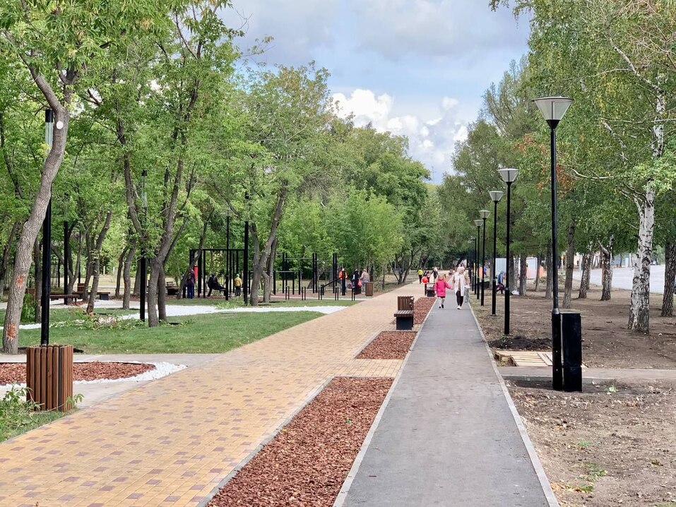Новый сквер с велодорожкой появился на ЧТЗ. Фото 3 Новый сквер с велодорожкой появился на ЧТЗ. Фото 3