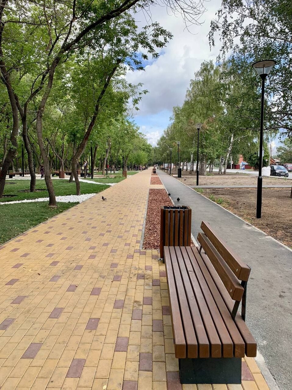 Новый сквер с велодорожкой появился на ЧТЗ. Фото 4 Новый сквер с велодорожкой появился на ЧТЗ. Фото 4