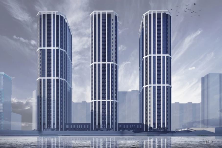 На берегу реки Миасс возле «Академа» построят три 30-этажных высотки. Фото 3 На берегу реки Миасс возле «Академа» построят три 30-этажных высотки. Фото 3