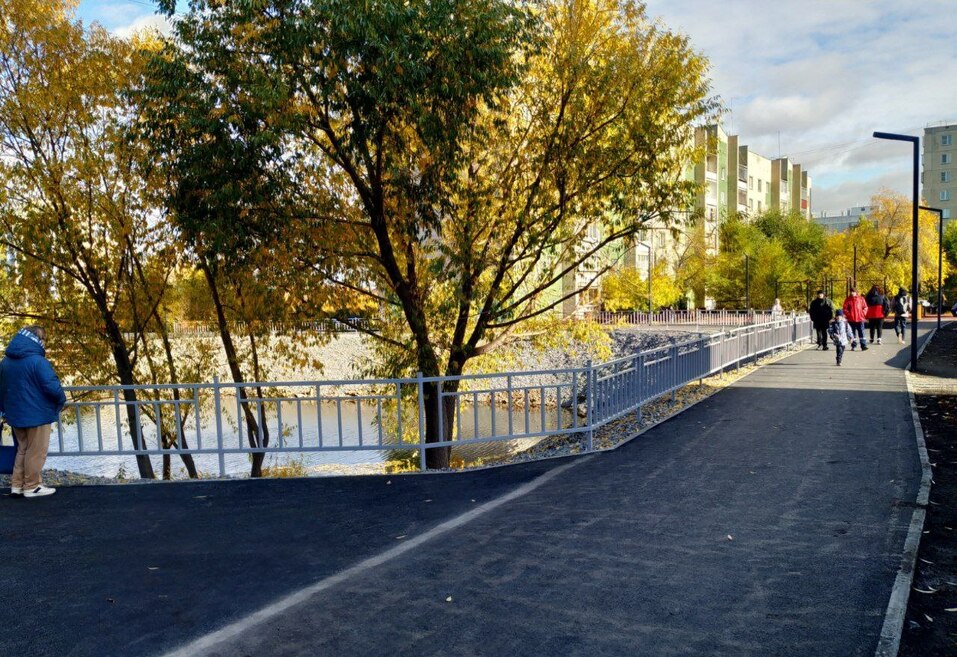 В челябинском поселке Новосинеглазово появилась собственная набережная. Фото 2 В челябинском поселке Новосинеглазово появилась собственная набережная. Фото 2