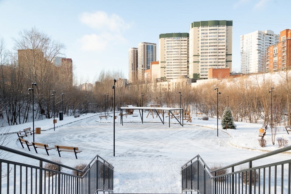 Закончилось строительство первой очереди Ельцовского парка — как он выглядит сейчас  1 Закончилось строительство первой очереди Ельцовского парка — как он выглядит сейчас  1