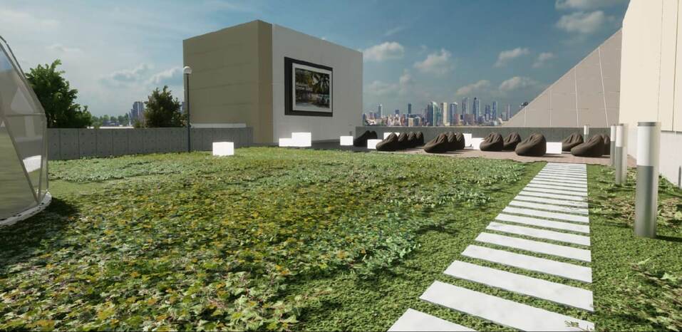 На крыше Тюменского технопарка к весне разобьют зеленую зону 1 На крыше Тюменского технопарка к весне разобьют зеленую зону 1