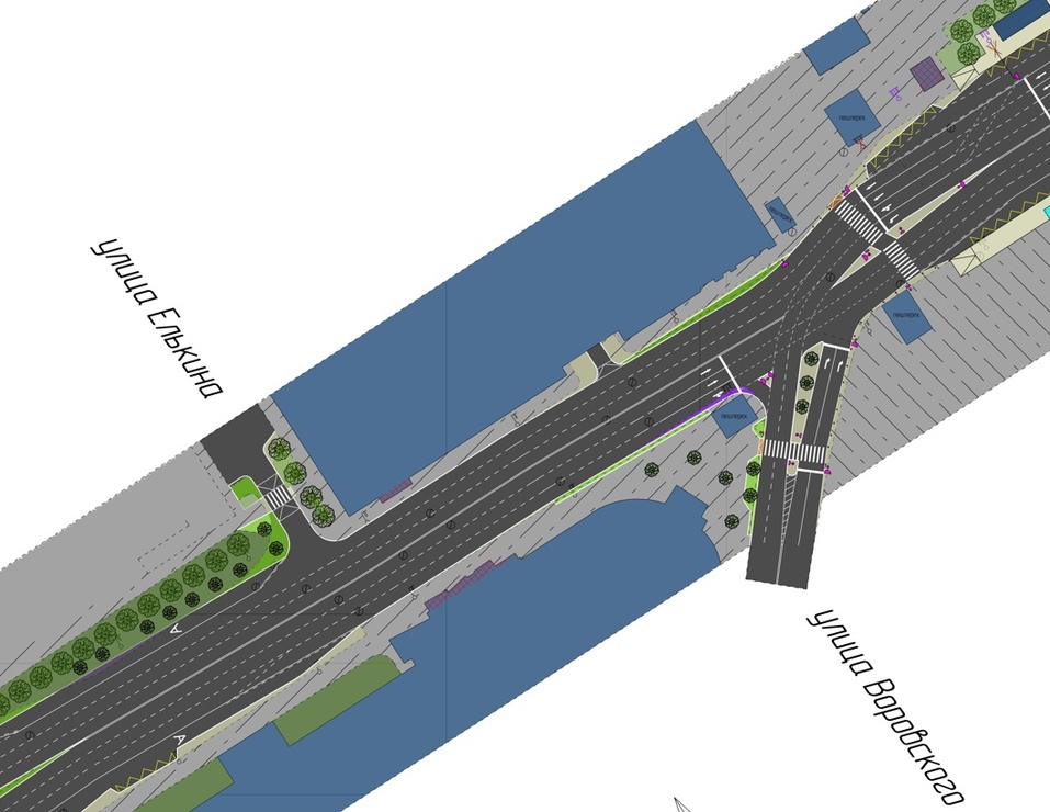 Наталье Котовой предложили сделать наземные переходы на площади Революции. Схема 2 Наталье Котовой предложили сделать наземные переходы на площади Революции. Схема 2