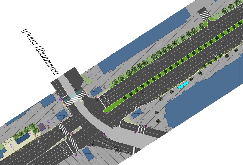 Наталье Котовой предложили сделать наземные переходы на площади Революции. Схема 3 Наталье Котовой предложили сделать наземные переходы на площади Революции. Схема 3