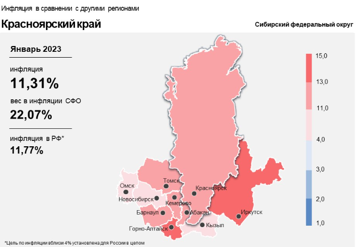 Цены на зерно и лес сдержали инфляцию в Красноярском крае
2 Цены на зерно и лес сдержали инфляцию в Красноярском крае
2