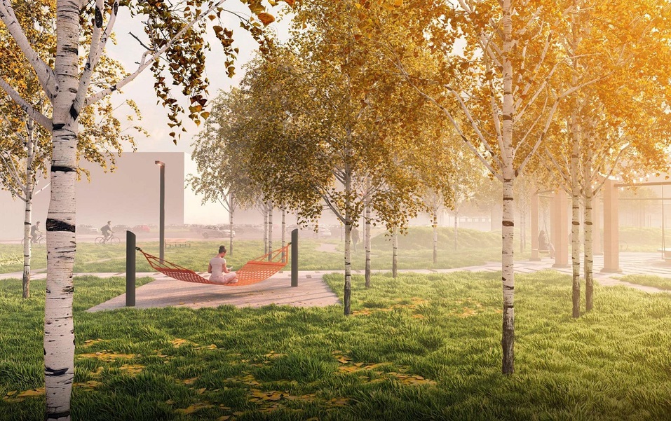 На западе Тюмени появится новый сквер — как он будет выглядеть 2 На западе Тюмени появится новый сквер — как он будет выглядеть 2