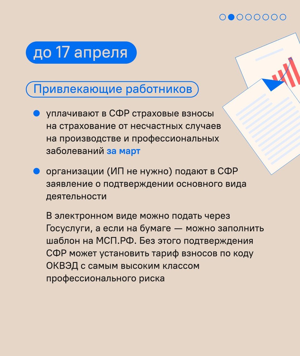 «Горячий месяц для предпринимателей»: что вам нужно успеть сделать в апреле 1 «Горячий месяц для предпринимателей»: что вам нужно успеть сделать в апреле 1