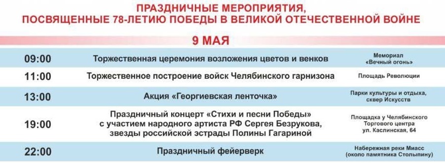 Длинные майские в Челябинске: подборка идей на выходные 6-9 мая 2 Длинные майские в Челябинске: подборка идей на выходные 6-9 мая 2