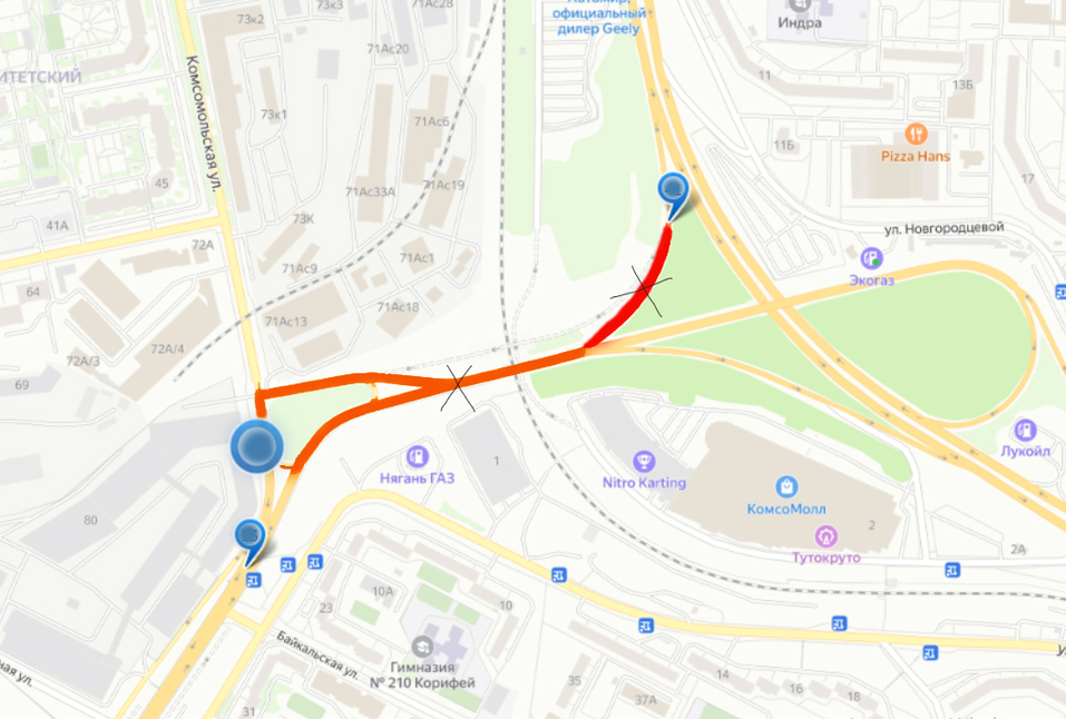 Для автомобилистов введут новые ограничения на развязке у «Калины» 1 Для автомобилистов введут новые ограничения на развязке у «Калины» 1