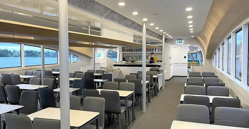 Электрокатамаран «Экоходъ 1» выйдет в первый рейс по Енисею 9 июня 2023
1 Электрокатамаран «Экоходъ 1» выйдет в первый рейс по Енисею 9 июня 2023
1