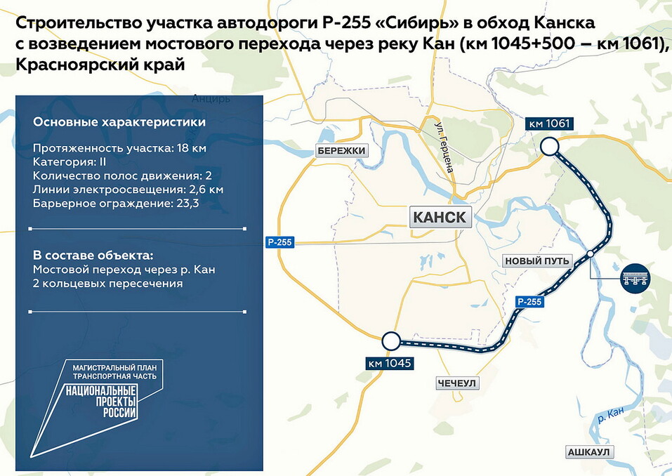 Строительство моста через реку Кан близится к финалу
1 Строительство моста через реку Кан близится к финалу
1