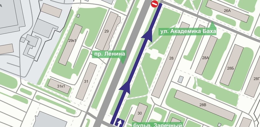 В Нижнем Новгороде на участке дублера проспекта Ленина введут одностороннее движение 1 В Нижнем Новгороде на участке дублера проспекта Ленина введут одностороннее движение 1