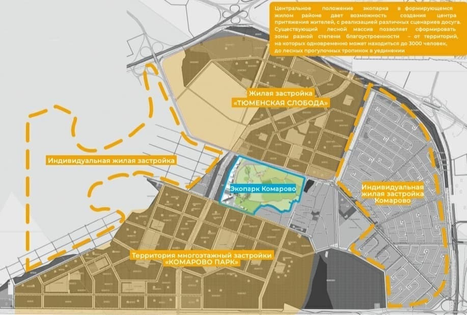 Благоустройство экопарка в тюменском районе Комарово начнется в 2024 году 1 Благоустройство экопарка в тюменском районе Комарово начнется в 2024 году 1