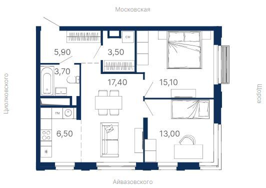 Выбираем квартиру в «новом центре» Екатеринбурга — пять вариантов от «Атлас Девелопмент» 5 Выбираем квартиру в «новом центре» Екатеринбурга — пять вариантов от «Атлас Девелопмент» 5