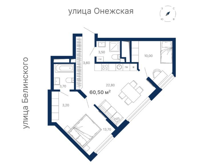 Выбираем квартиру в «новом центре» Екатеринбурга — пять вариантов от «Атлас Девелопмент» 3 Выбираем квартиру в «новом центре» Екатеринбурга — пять вариантов от «Атлас Девелопмент» 3