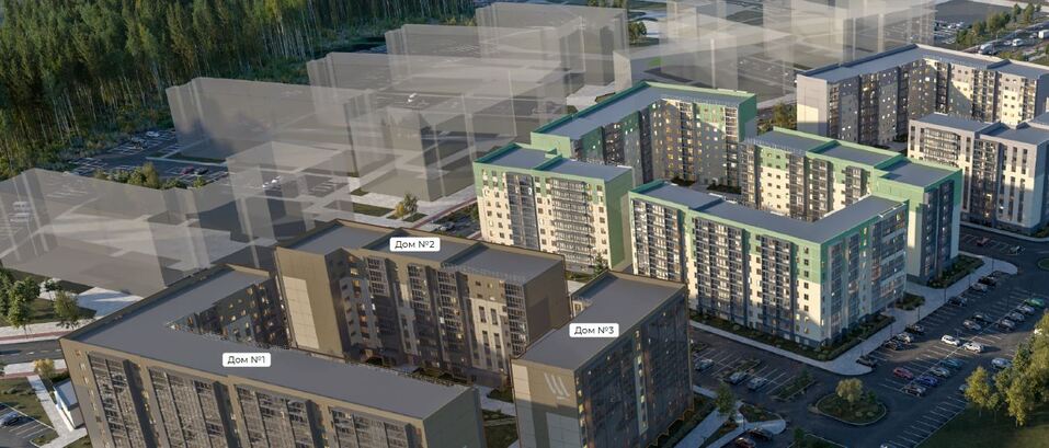 К западу от Челябинска начали строить новые многоэтажки 1 К западу от Челябинска начали строить новые многоэтажки 1