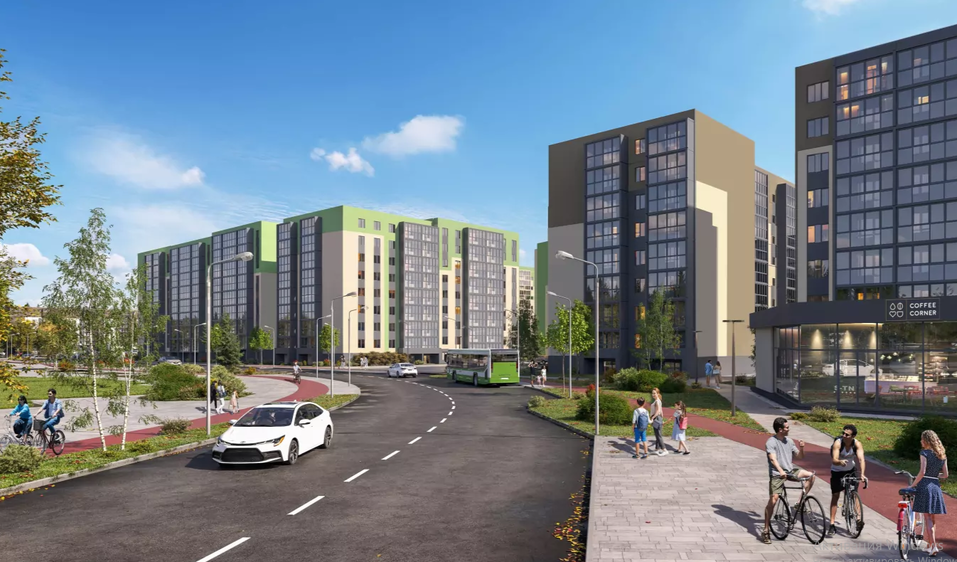 К западу от Челябинска начали строить новые многоэтажки 2 К западу от Челябинска начали строить новые многоэтажки 2