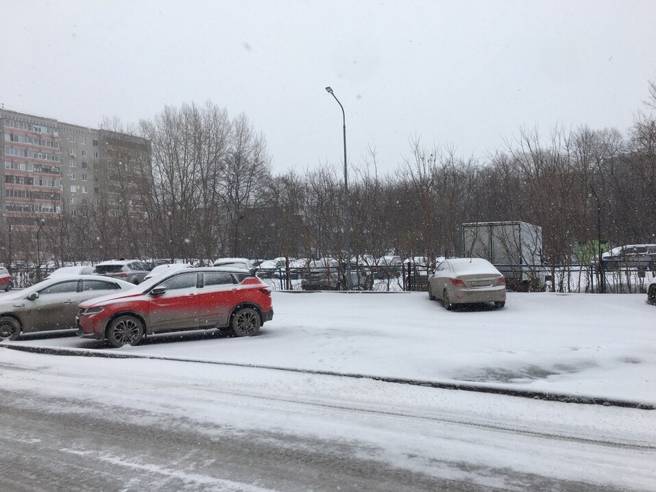 Толщина сугробов в Тюмени после снегопада достигла 25 сантиметров 1 Толщина сугробов в Тюмени после снегопада достигла 25 сантиметров 1