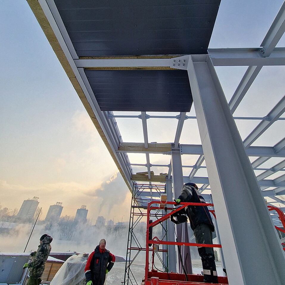 Строительство здания ресторана на острове Отдыха Строительство здания ресторана на острове Отдыха