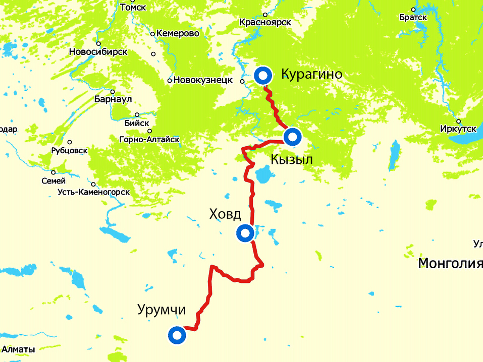 Карта проекта жд линии Центрально-Евразийского транспортного коридора Карта проекта жд линии Центрально-Евразийского транспортного коридора