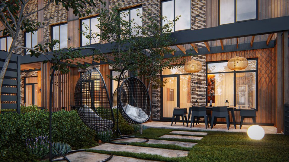 В городе как за городом: на Северо-Западе Челябинска строится новый таунхаус 1 В городе как за городом: на Северо-Западе Челябинска строится новый таунхаус 1