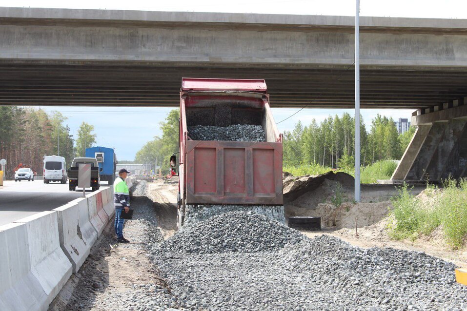 Дорожную развязку на Червишевском тракте в Тюмени достроят осенью 2025 года 1 Дорожную развязку на Червишевском тракте в Тюмени достроят осенью 2025 года 1