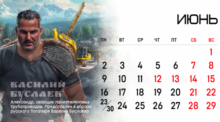 Возвращение к истокам: календарь со строителями-богатырями выпустили в Красноярске 2 Возвращение к истокам: календарь со строителями-богатырями выпустили в Красноярске 2