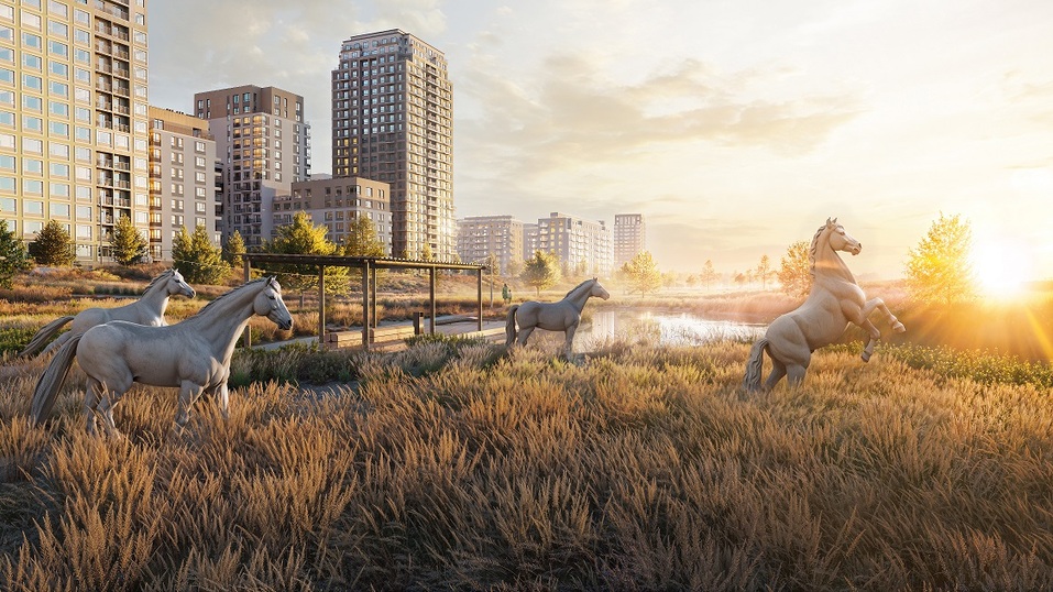 Уральский застройщик пустит бетонных коней по новому тюменскому парку 4 Уральский застройщик пустит бетонных коней по новому тюменскому парку 4