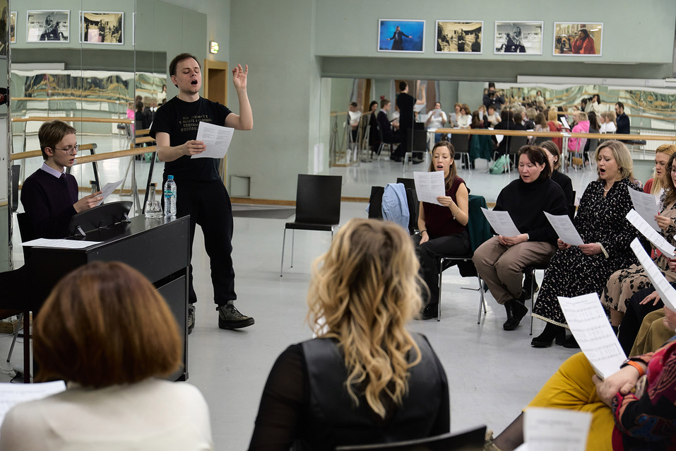 Хоровой распев также вошел в просветительскую программу. Фото: Сергей Токарев Хоровой распев также вошел в просветительскую программу. Фото: Сергей Токарев