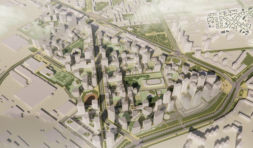 На Уралмаше развернется мегастройка с детсадами и поликлиниками: рендеры 1 На Уралмаше развернется мегастройка с детсадами и поликлиниками: рендеры 1