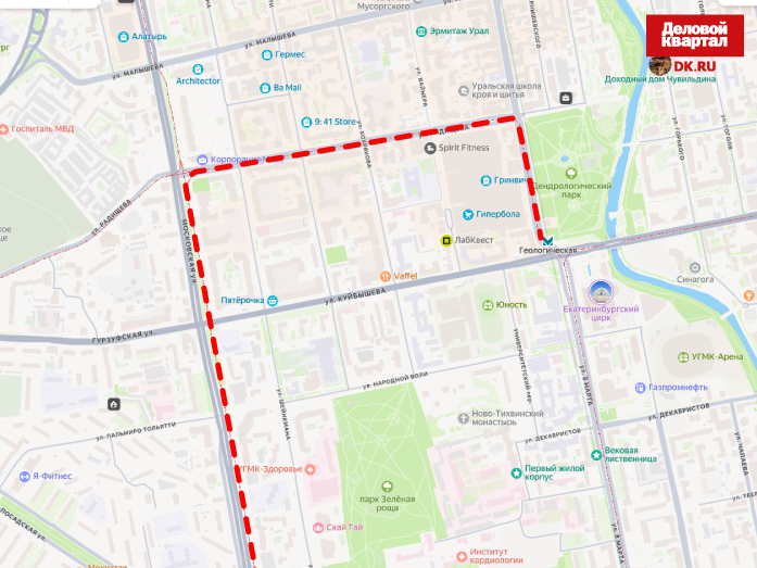 В Екатеринбурге на месяц закроют улицу Мамина-Сибиряка 2 В Екатеринбурге на месяц закроют улицу Мамина-Сибиряка 2