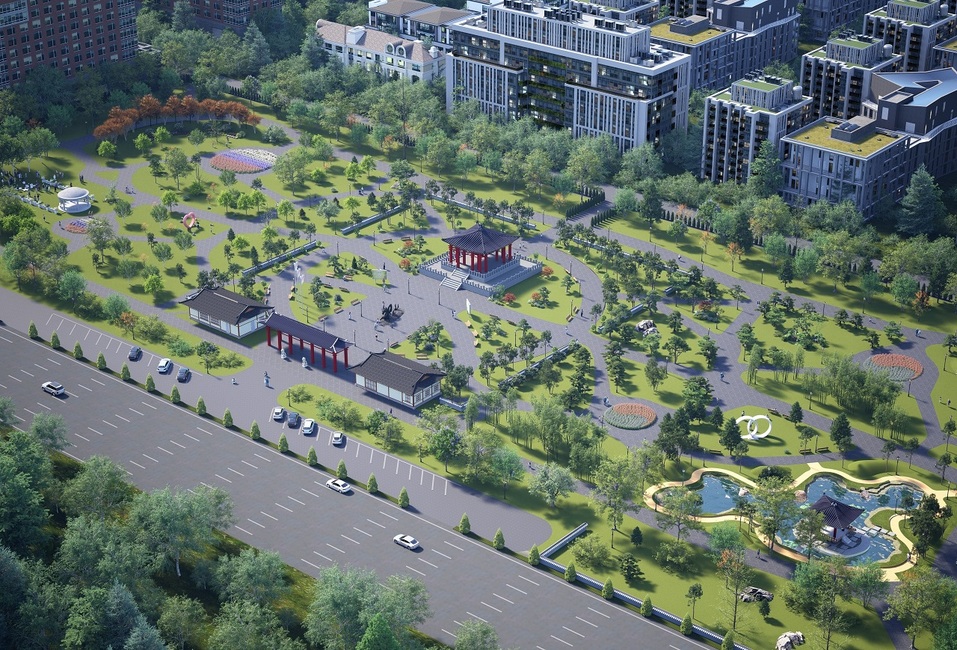 В Тюмени реконструируют парк российско-корейской дружбы 3 В Тюмени реконструируют парк российско-корейской дружбы 3