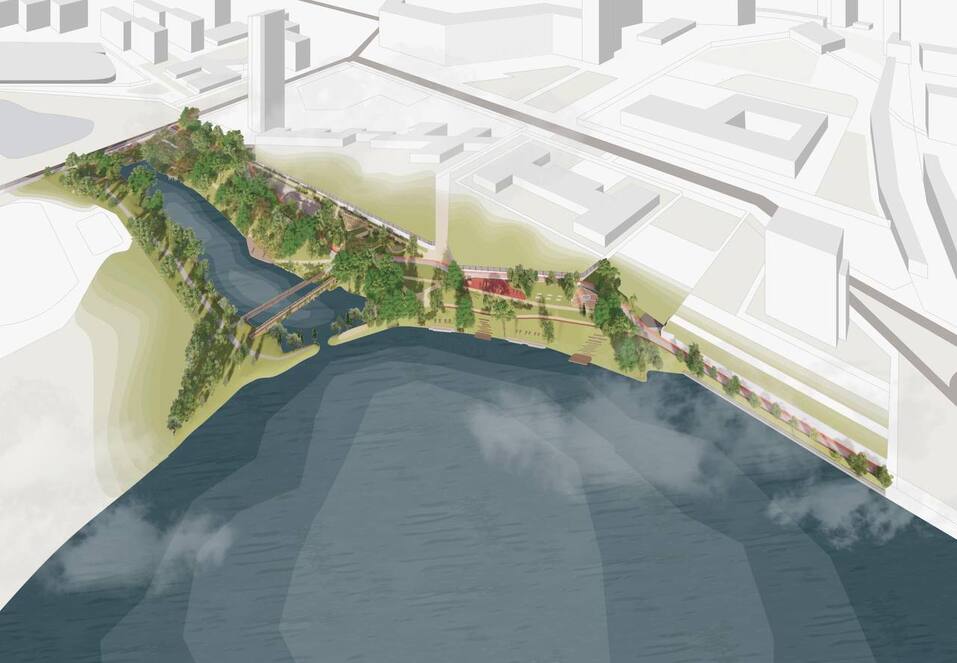 В проект благоустройства набережной Ольховки в Екатеринбурге внесли изменения: рендеры 1 В проект благоустройства набережной Ольховки в Екатеринбурге внесли изменения: рендеры 1