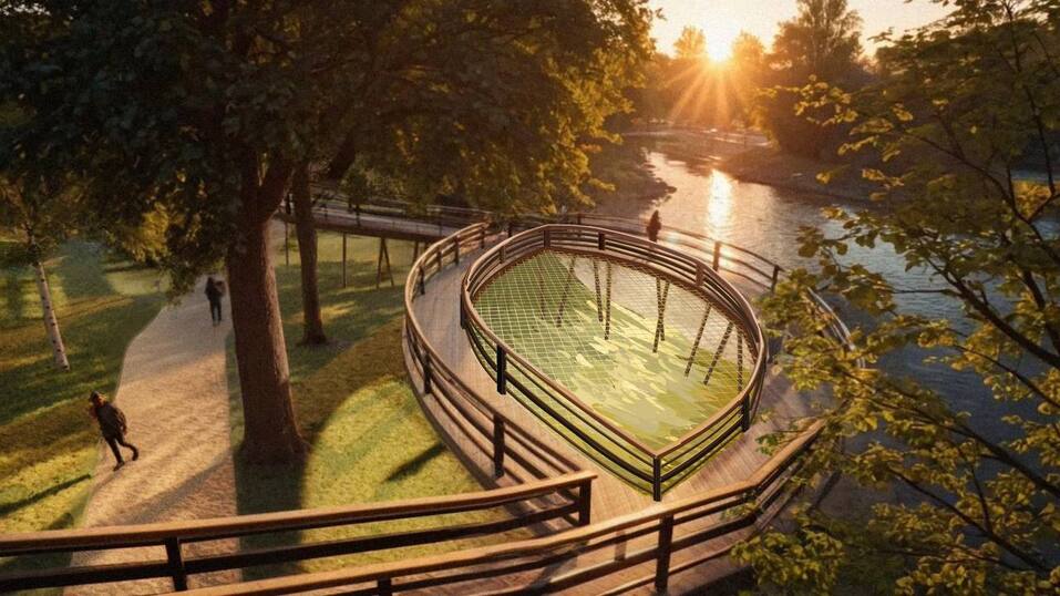 В проект благоустройства набережной Ольховки в Екатеринбурге внесли изменения: рендеры 2 В проект благоустройства набережной Ольховки в Екатеринбурге внесли изменения: рендеры 2