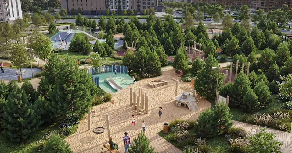 Тюменский застройщик благоустроит сквер с дождевым садом и передаст его городу 1 Тюменский застройщик благоустроит сквер с дождевым садом и передаст его городу 1